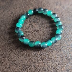 2$ Add On⭐ Green/Gray Colorful Natural Stone Bracelet